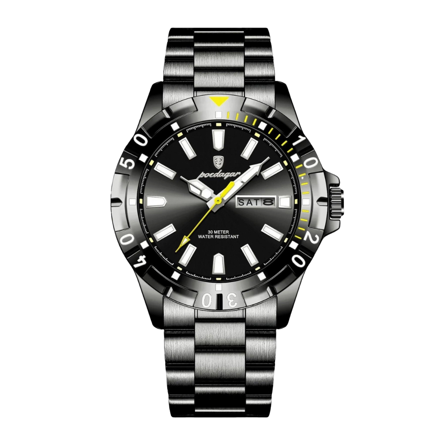 Noble 40mm Watch - Japanese Quartz, Stainless Steel, Water-Resistant