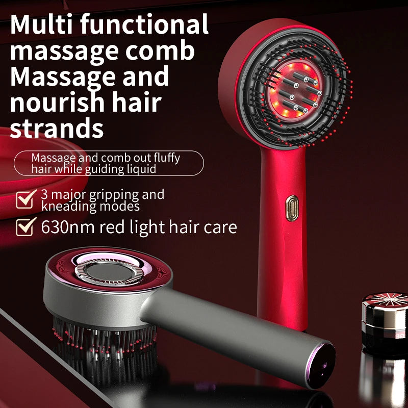 Hoofdhuidmassageapparaat voor haarverjonging met rood licht