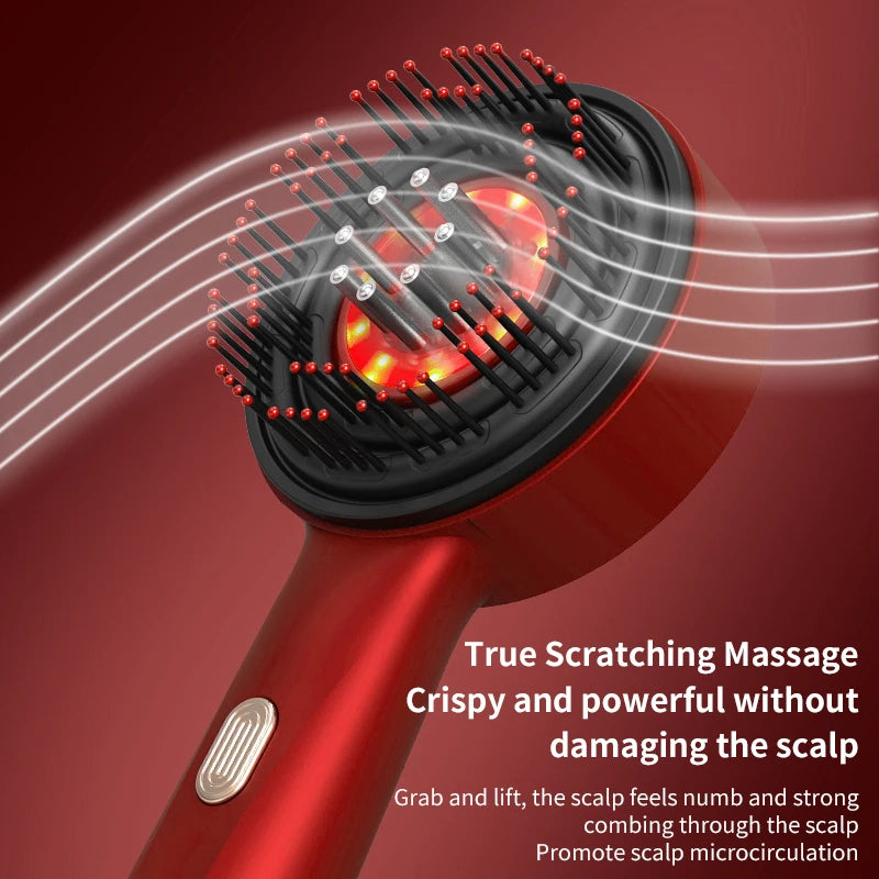 Hoofdhuidmassageapparaat voor haarverjonging met rood licht